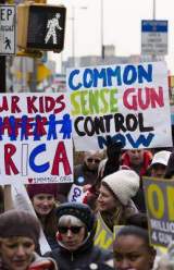 Gun Control Supporters Rally outside the US Capitol